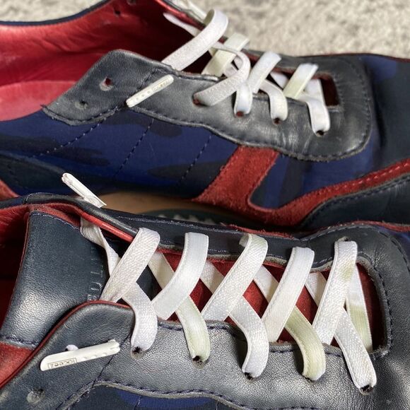 Jared Lang Camouflage Tech Camo Suede leather Sneakers size 9 in GUC size 42 - Picture 12 of 13